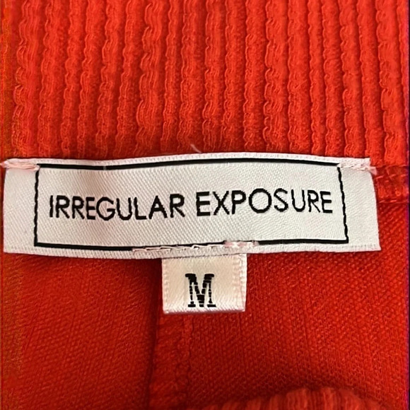 Irregular Exposure Jogger Knit Pants in Red - Size Medium - Picture 5 of 5